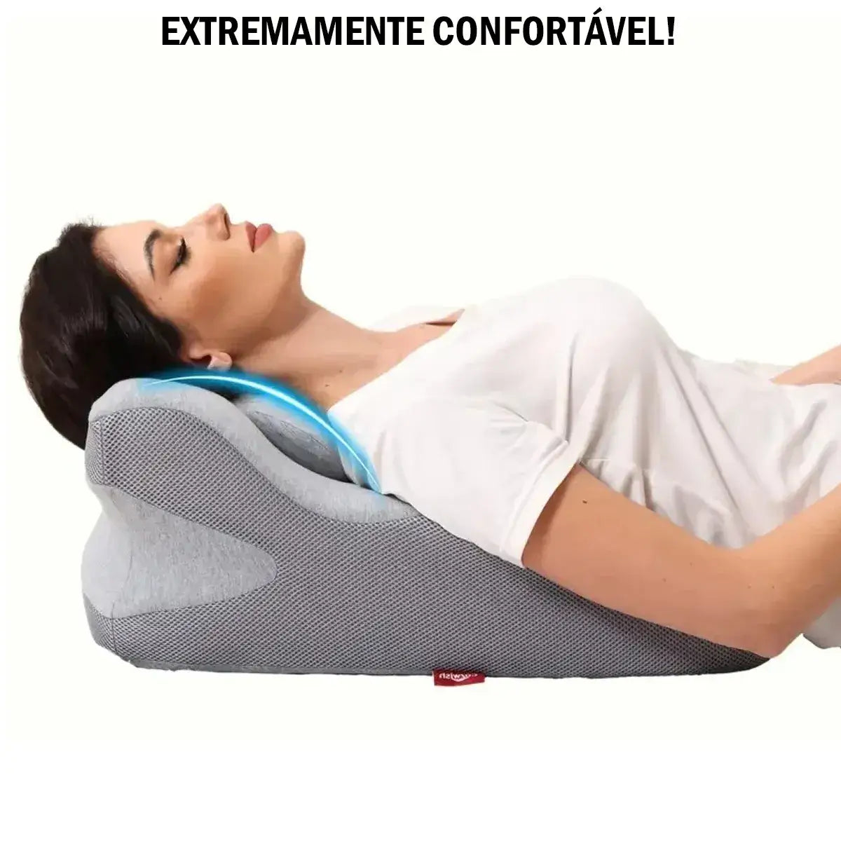 Travesseiro Anti Refluxo Ergonômico – Apoio Total e Conforto | Uclano