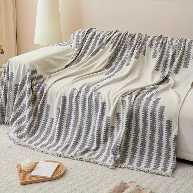 Capa de Sofá Chenille Luxuosa Cinza