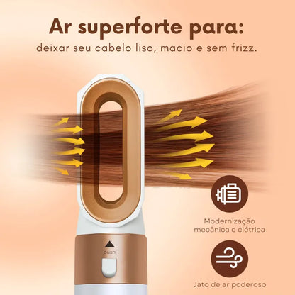 Escova Profissional Modeladora 5 em 1