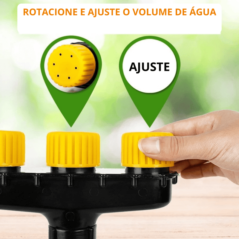 Bocal para Mangueira - Irrigador com Ajuste de Fluxo de Água