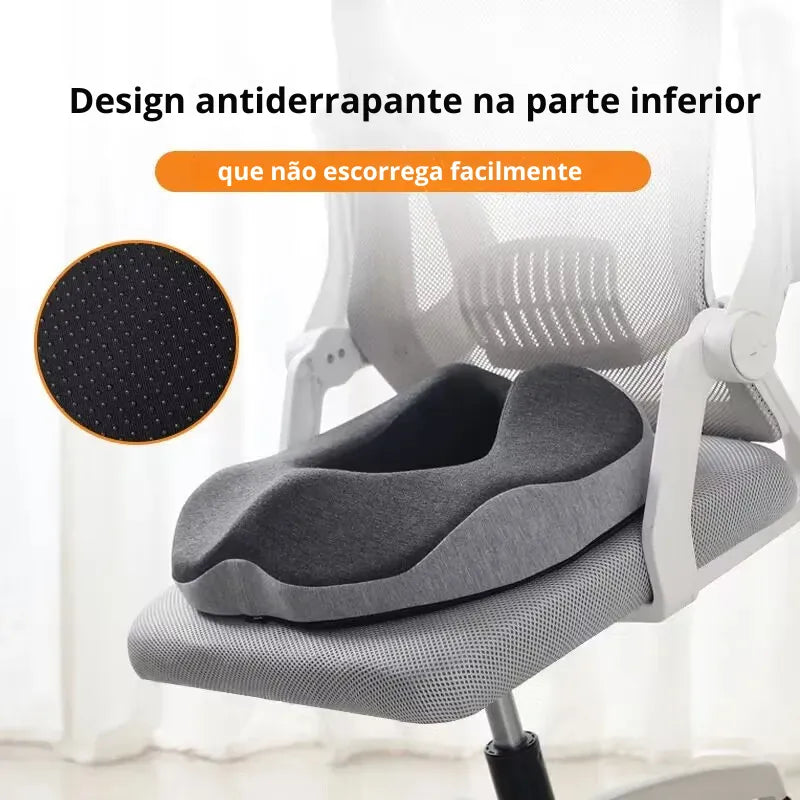 Almofada Ortopédica Ergonômica para Cóccix | Conforto e Postura