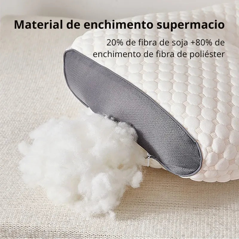 Travesseiro Ergonômico Ortopédico para Coluna Cervical