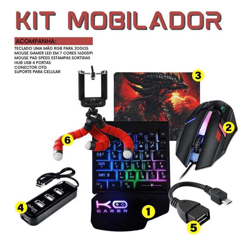 Kit Completo Mobilador Gamer Xtreme