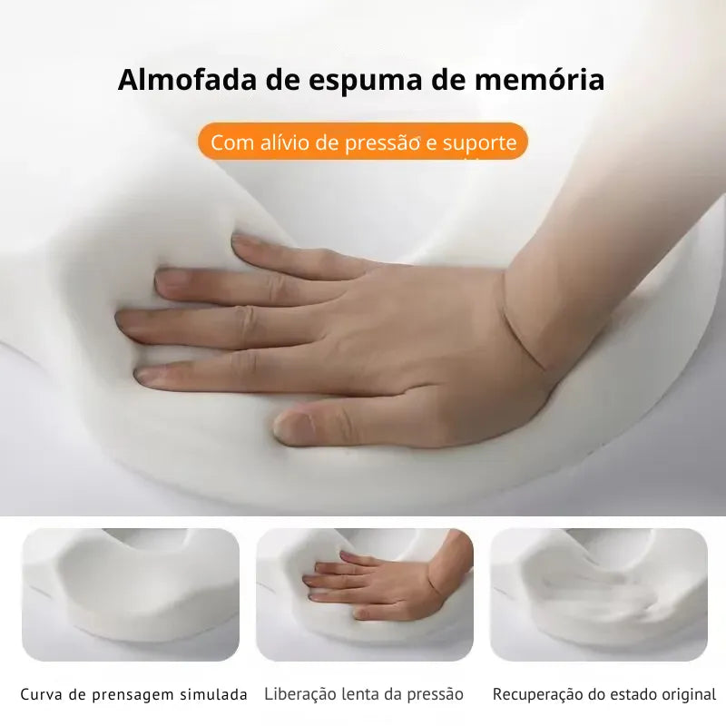 Almofada Ortopédica Ergonômica para Cóccix | Conforto e Postura