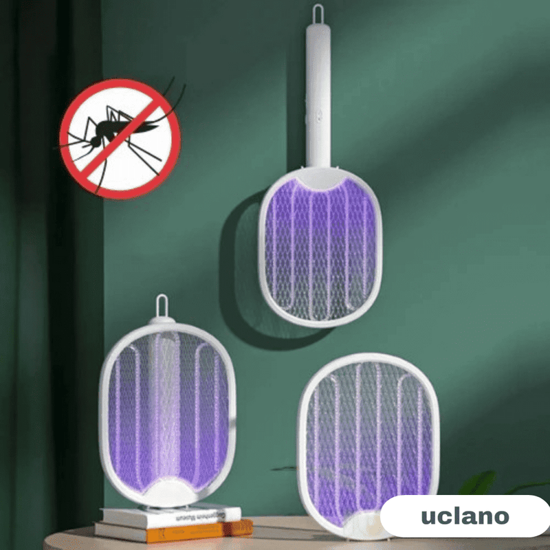 Raquete Elétrica Mata Mosquito Com Led Ultra Violeta MaxBolt