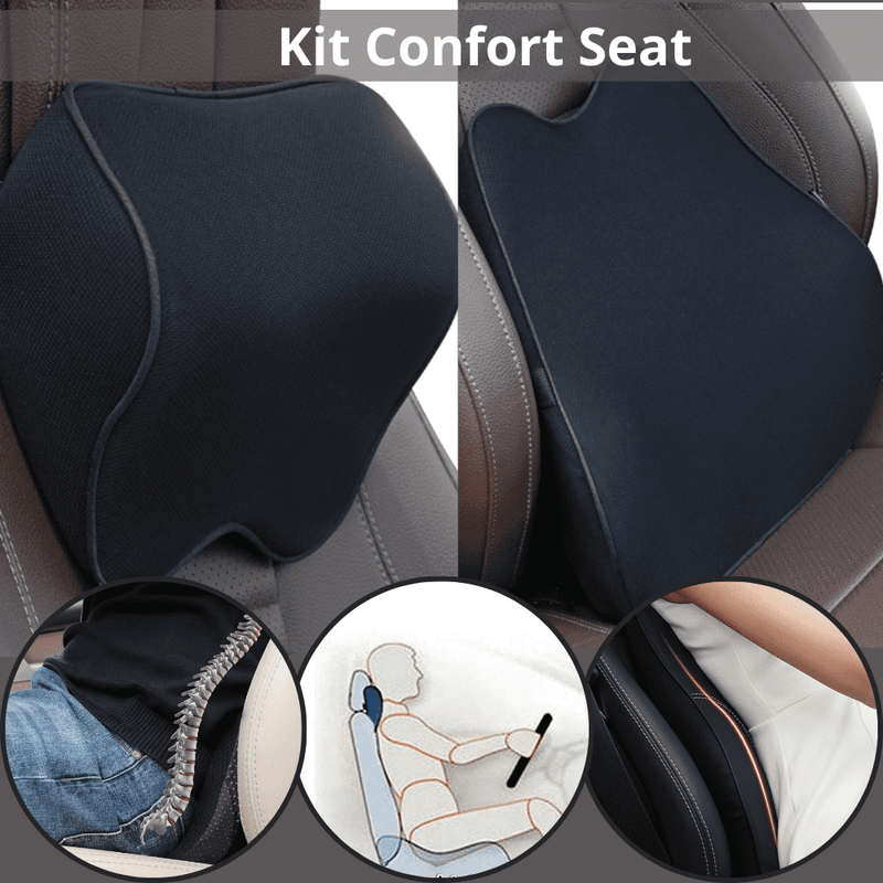 Encosto de pescoço e coluna para carro - Confort Seat