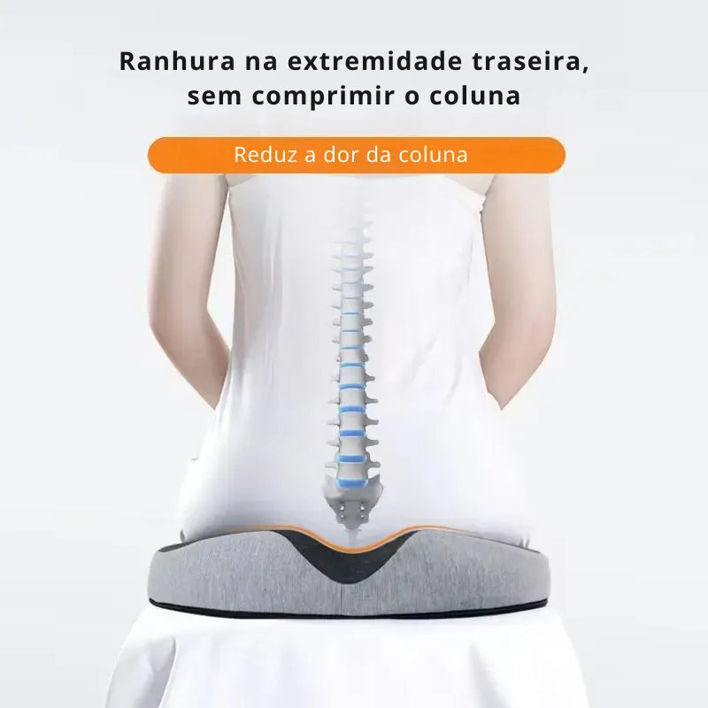 Almofada Ortopédica Ergonômica para Cóccix | Conforto e Postura