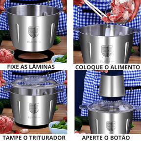 Processador de Alimentos Elétrico PowerChop