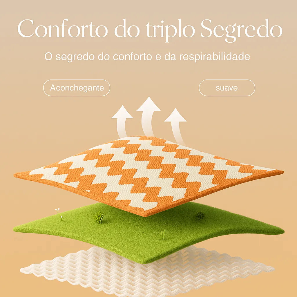 Capa de Sofá Chenille Luxuosa Laranja