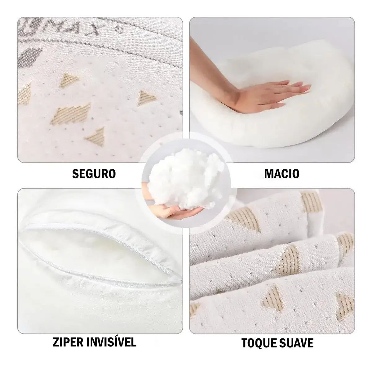 Travesseiro para Gestante com Apoio para Barriga e Costas | Uclano