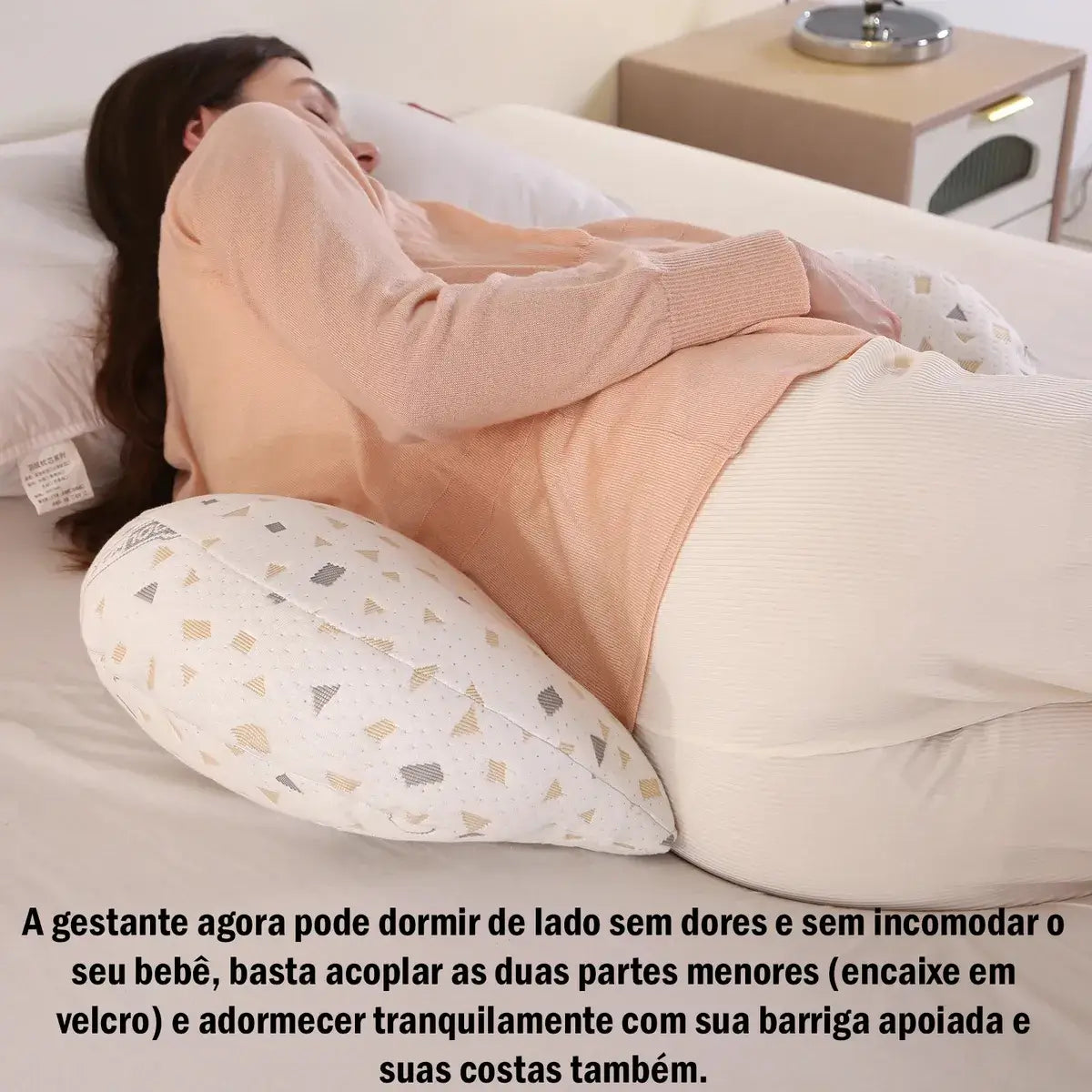 Travesseiro para Gestante com Apoio para Barriga e Costas | Uclano