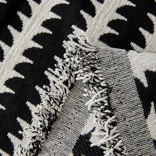 Capa de Sofá Chenille Luxuosa Preta