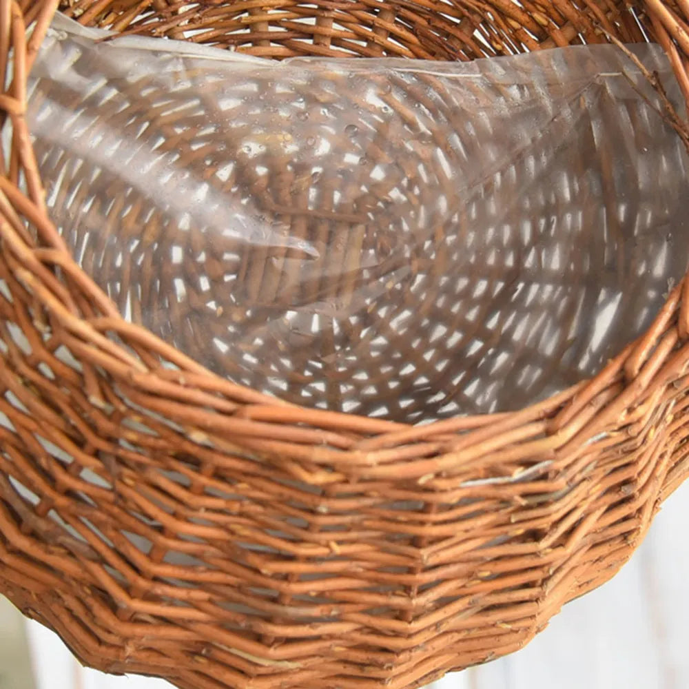 Cesta Suspensa de Vime para Parede