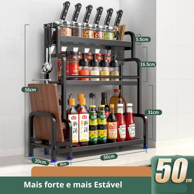 Rack de Temperos de Cozinha UCLANO