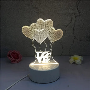 Luminária de Mesa LED 3D UCLANO