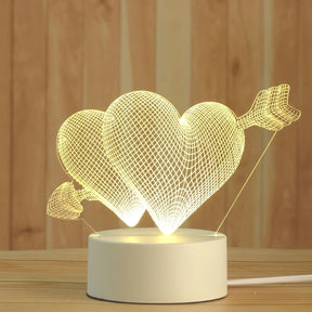 Luminária de Mesa LED 3D UCLANO