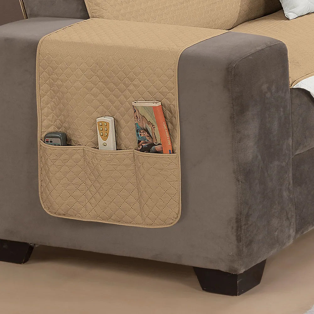 Protetor de Sofá Classic 2 e 3 Lugares com Bolsos