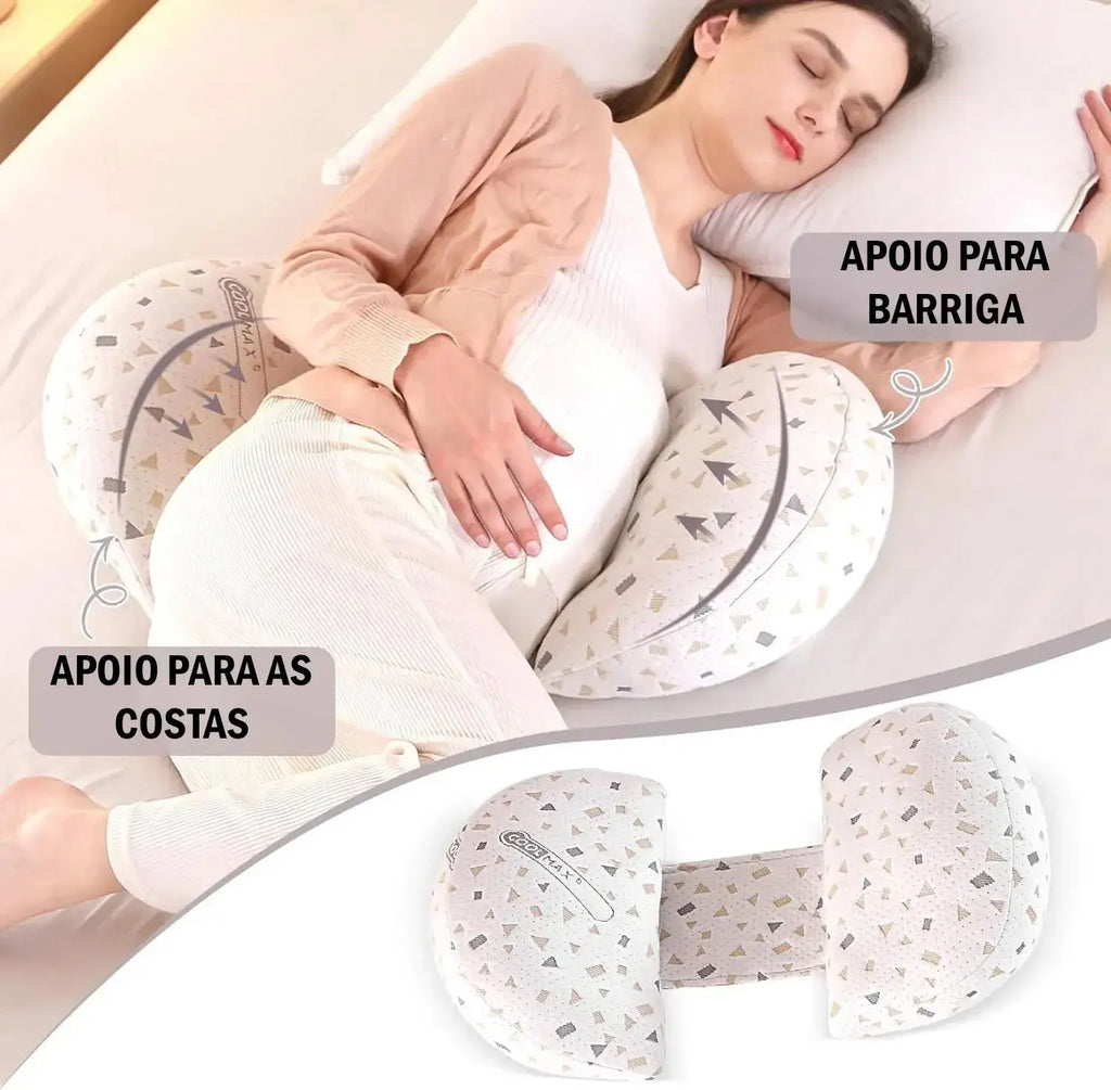 Travesseiro para Gestante com Apoio para Barriga e Costas | Uclano