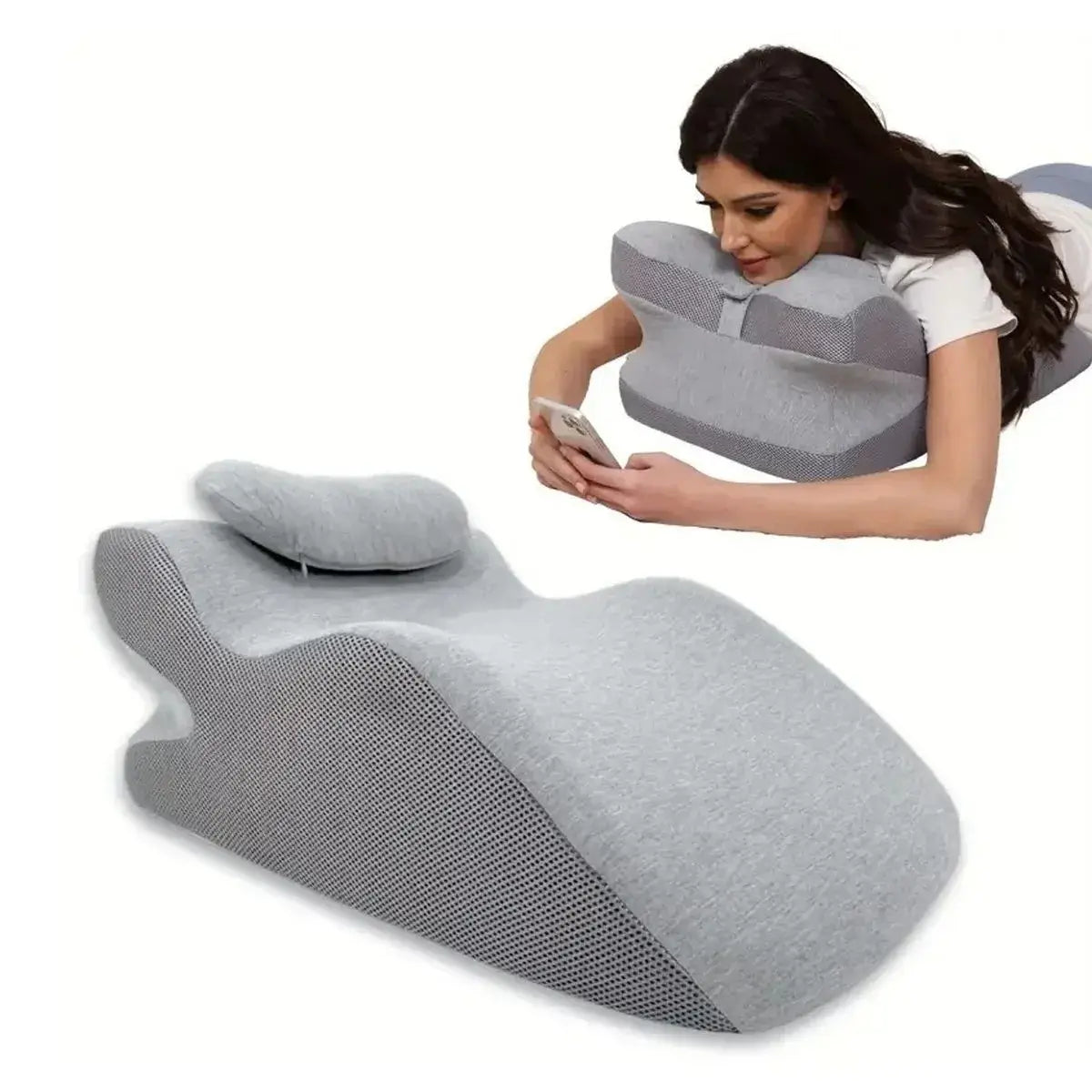 Travesseiro Anti Refluxo Ergonômico – Apoio Total e Conforto | Uclano