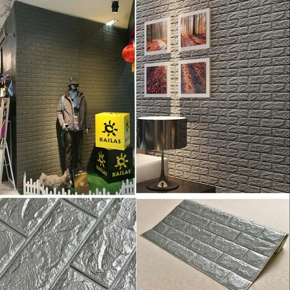 Painel 3D Tijolo Auto Adesivo UCLANO
