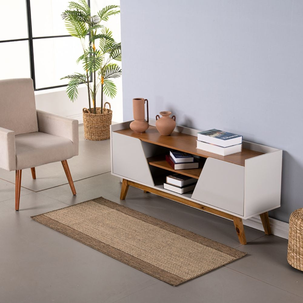 Tapete Passadeira Sisal Lancer 1 Peça 1,00m x 66cm 87% Polipropileno / 13% Poli