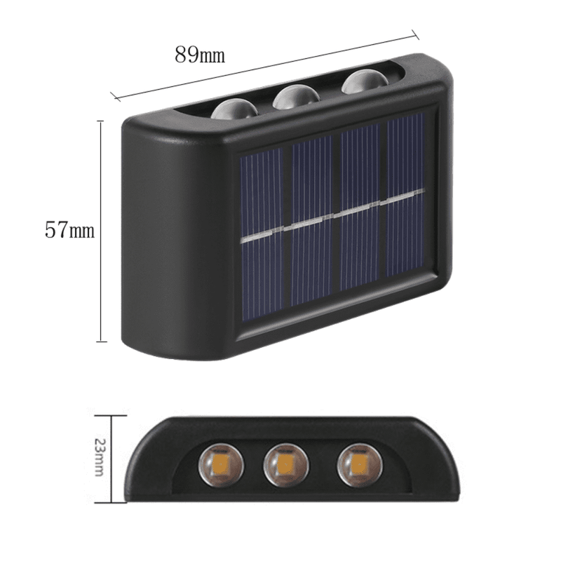 Luminária solar para parede