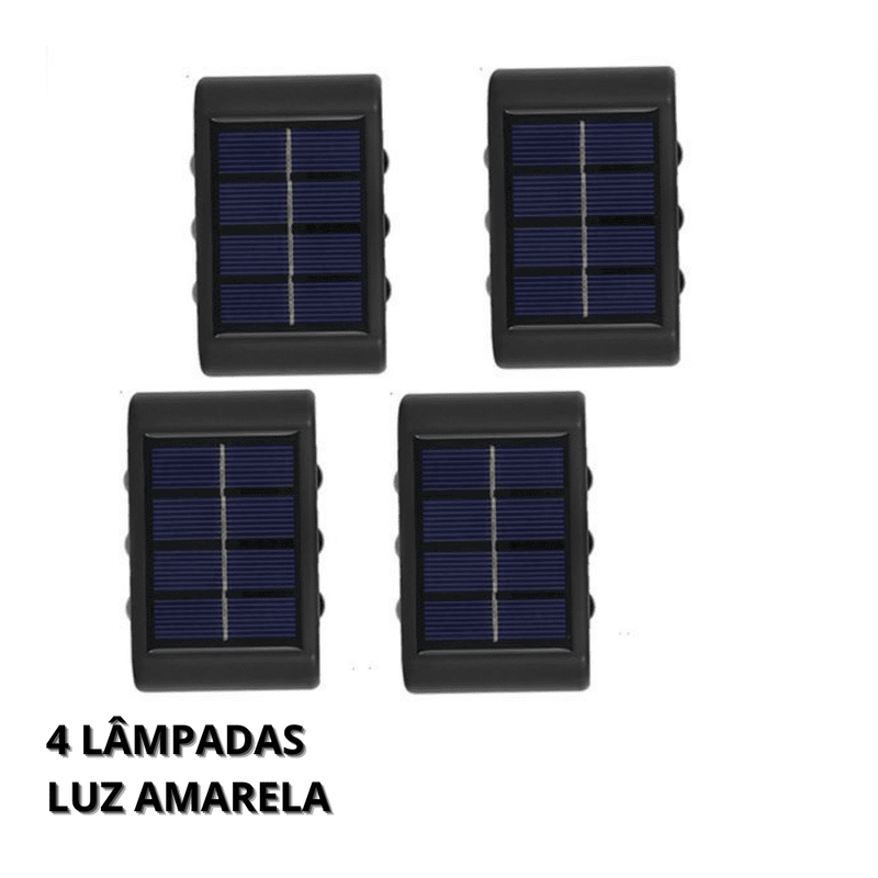 Luminária solar para parede