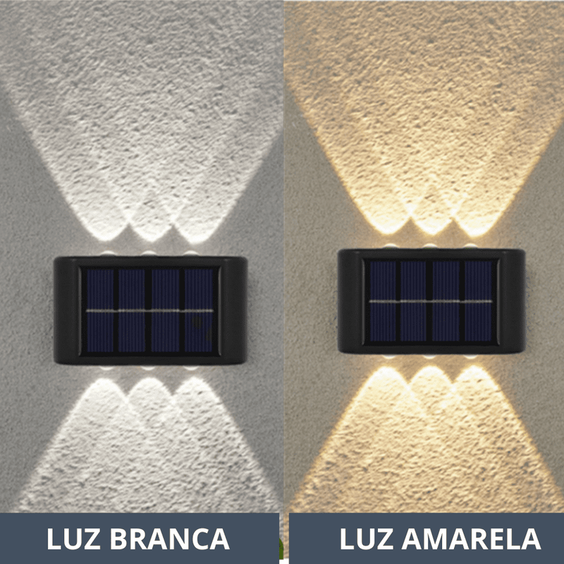 Luminária solar para parede