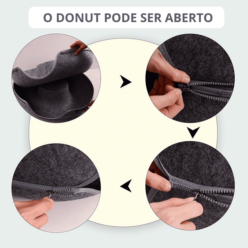 Brinquedo/Cama Rosquinha para Gatos