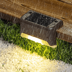Luminária Solar Para Escada de Jardim