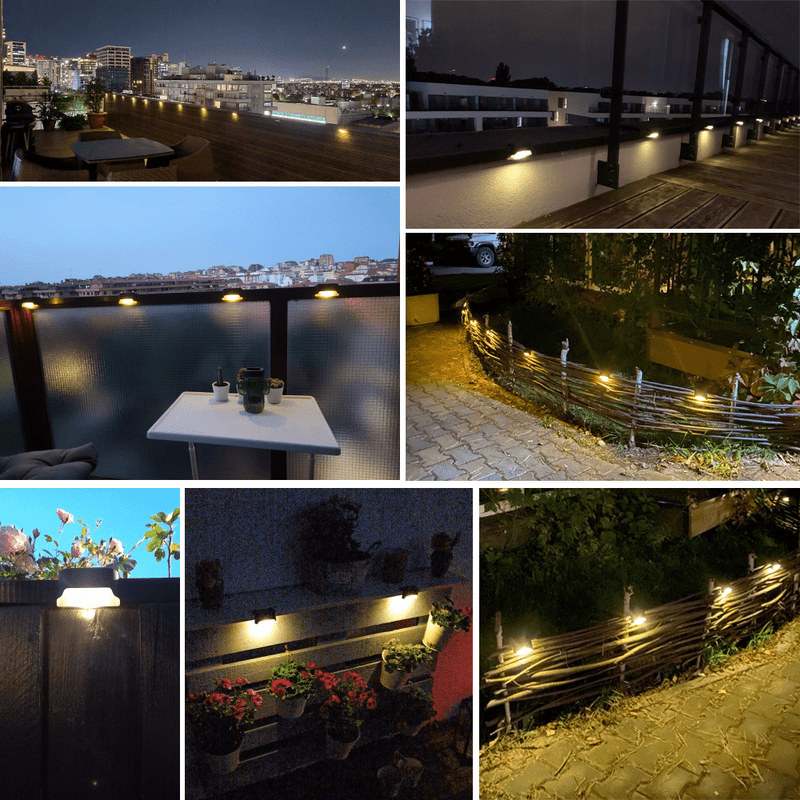 Luminária Solar Para Escada de Jardim